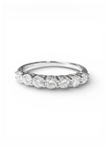 Evermiá Eternity Half Band Moissanite Ring | 0.7 CTW
